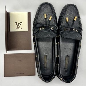 Gloria Flat Black Loafer